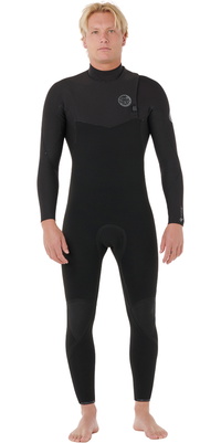 2026 Rip Curl Mens Flashbomb Pro 3/2mm Zip Free Fato De Mergulho 17GMFS - Black