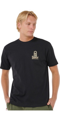 2025 Rip Curl T-shirt Vaporcool Search Stack Para Homem 0K5MTE - Black / Olive