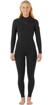 Roupa De Mergulho Rip Curl Dawn Patrol Feminina 2026 Back Zip 4/3mm 163WFS - Black