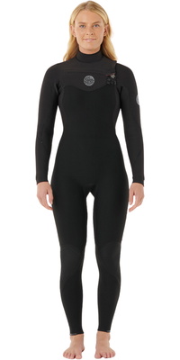 2026 Rip Curl Womens Flashbomb 5/3mm Chest Zip Wetsuit 16HWFS - Black