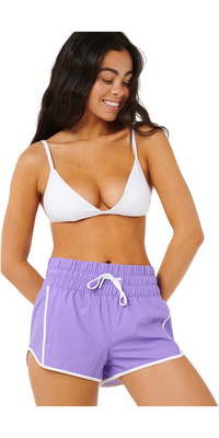 2025 Rip Curl Calções De Cintura Alta Retro 3 Volley Para Mulher 01QWBO - Purple