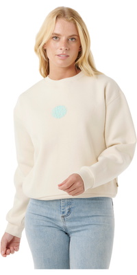 2025 Rip Curl Womens Icons Of Surf Relaxed Crew 09SWFL - Shell