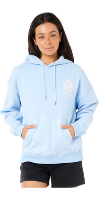2025 Rip Curl Moletom Com Capuz Shore Break Heritage Para Mulher 0AKWFL - Light Blue