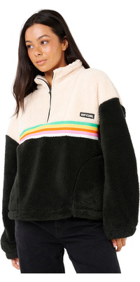 2025 Rip Curl Womens Surf Revival Polar Fleece 0AEWFL - Black / Off White