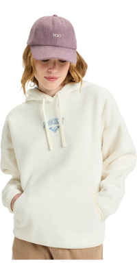 2025 Roxy Moletom Com Capuz Cool Calling Polar Fleece ERJPF03221 - Egret