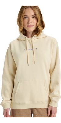 2025 Roxy Moletom Com Capuz Surf Stoked Feminino Com Capuz VT Escovado ERJFT05021 - Parchment