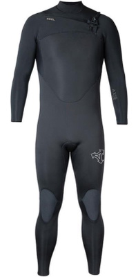 2026 Xcel Homem Axis 4/3mm Chest Zip Fato De Mergulho ME43ZAX5 - Black
