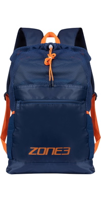 2026 ZONE3 Mochila De Treino Grande Em Rede SA25LMTB103 - Navy / Laranja