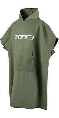 2026 ZONE3 Roupão Para Mudar De Roupa Em Microfibra OW25UMFP123 - Cáqui / White