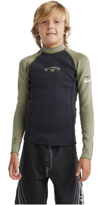 2026 Billabong Junior 1/ 1mm Absolute Natural Jacket 24CW191508 - Military