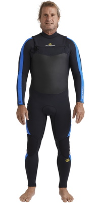 2026 Billabong Oscilador Masculino Natural 3/2mm Chest Zip Fato De Mergulho 24AW193515 - Royal