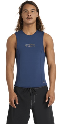 2026 Billabong Colete Reversível Para Homem Absolute Natural 1mm ABYW000104 - Dark Denim