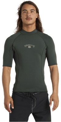2026 Camiseta De Neoprene De Manga Curta Para Homem  Billabong  Da Absolute , Modelo ABYW900105 - Forest