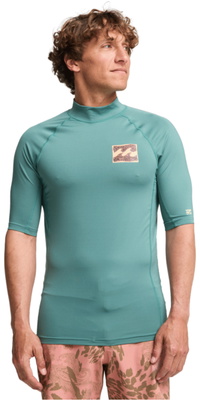 2026 Camisola De Lycra De Manga Curta Para Homem  Billabong  (reedição) EBYWR03027 - Sea Green