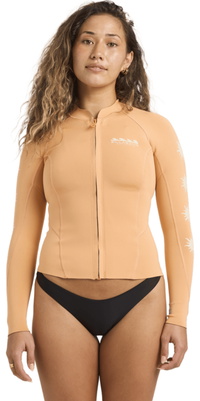 2026 Billabong Casaco Peeky Natural Para Mulher Da 1mm 24BW193500 - Tangerine