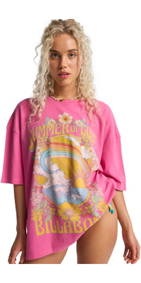 2026 Camiseta Feminina «Summer Of Love» Da Billabong , EBJZT00592 - Guava