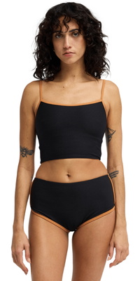 2026 Billabong Top De Biquíni De Alças Para Mulher Da Tanlines 24O171602 - Black