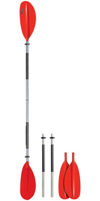 2026 Bravo KWB 220 Pá De Alumínio Com Lâmina Curva, 4 Peças, 220 Cm BR-PA-KWB-220-4A - Red