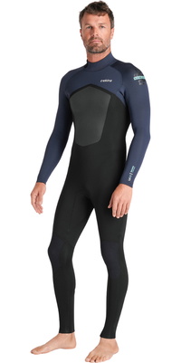 2026 C-Skins Mens Nuwave Legend 3/2mm Back Zip Fato De Mergulho C-NLE32MBZ - Black / Bluestone / Petrol