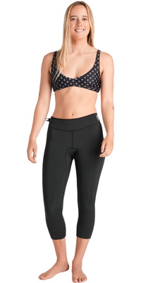 2026 C-Skins Womens Nuwave Solace Lite 1.5mm Calças 3/4 C-NSOL15LE34 - Black / Black / Branco