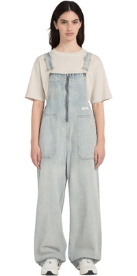 2026 Element Mulher 70 Calças Dungaree ELJNP00125 - Ash Bleach Wash