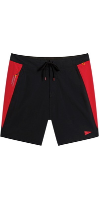 2026 Calções De Banho Masculinos Florence Marine X Cordura Airtex FMBS00058 - Black Racing Red