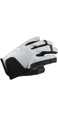 2026 Luvas Femininas De Dedos Curtos Para Campeonatos Da Gill 7243W - Light Grey