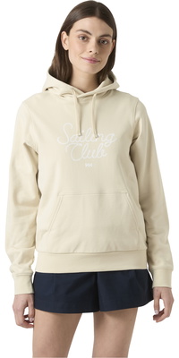 2026 Camisola Com Capuz Core Graphic Para Mulher Da Helly Hansen 54522 - Cream