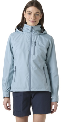 2026 Helly Hansen Casaco Com Capuz Para Mulher Crew 2.0 34448 - Windy Blue