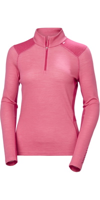 2026 Helly Hansen Mulher Lifa Merino Meio-peso 1/2 Zip 49377 - Hot Pink