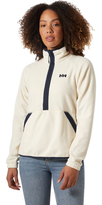 2026 Helly Hansen Camisola Feminina Com Meio Fecho Fleece 54082 - Cream