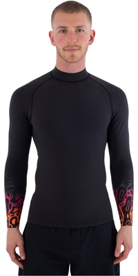 2026 Hurley Mens Air 1/1mm Bubble Degrade Wetsuit Jacket MSJTL13101 - Black Bubble