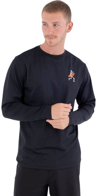 2026 Hurley Camisola Masculina Regular Flamengue De Manga Comprida Em Lycra MLEU00006 - Black