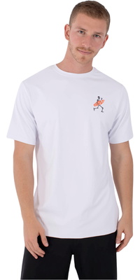 2026 Hurley Camisola Masculina Regular Flamengue De Manga Curta Em Lycra MLEU00007 - White