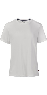 2026 Musto Womens Evo Crew Camiseta Com Manga Curta E Proteção Solar 82444 - Platinum