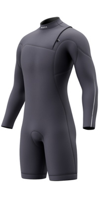 2026 Mystic Mens The One 3/2mm Zip Free Long Sleeve Shorty Wetsuit 35000.260061 - Dark Navy