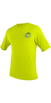 2026 ONeill Toddler Basic Skins Short Sleeve Sun Shirt 5710B - Lime