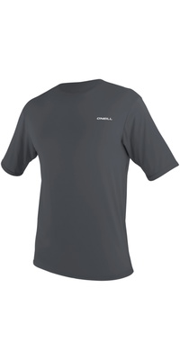 2026 ONeill Mens Basic Skins Short Sleeve Sun Shirt 5715 - Graphite