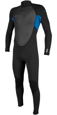 2026 ONeill Mens Reactor -2 3/2mm Back Zip Fato De Mergulho 5040B - Black / Ocean