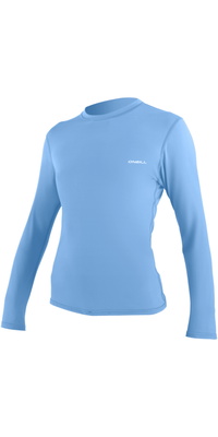2026 Camisa De Manga Comprida Para Proteção Solar Basic Da ONeill Para Mulher, Modelo  Skins , 5720 - Azurine