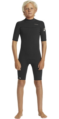 2026 Quiksilver Junior Everyday Sessions 2mm Back Zip Shorty Wetsuit EQBW503025 - Black