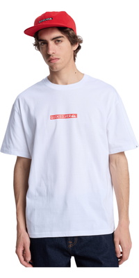 2026 Camiseta Masculina De Manga Curta Com Botões De Pressão E Logotipo Da Quiksilver EQYZT08207 - White