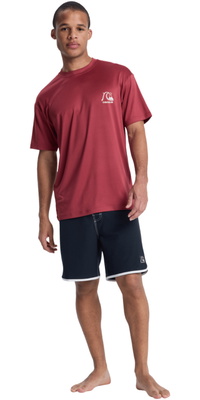 2026 Camiseta Masculina DNA Surf Tee De Manga Curta Em Lycra Da Quiksilver AQYWR03138 - Burnt Russet