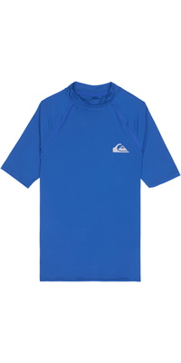 2026 Quiksilver Camisola De Manga Curta Em Lycra Para Homem Everyday UPF50 AQYWR03130 - Monaco Blue