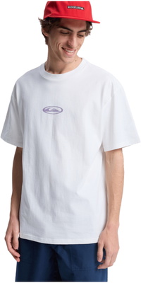 Camiseta Masculina De Surf Com Padrão Floral  Quiksilver  2026 EQYZT08301 - Snow White