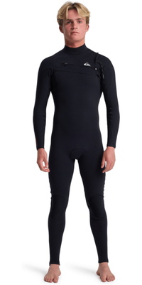 2026 Quiksilver Mens Highline 3/2mm Chest Zip Fato De Mergulho 25AW213500 - Black
