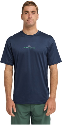 2026 Camiseta De Surf Nomad Para Homem Da Quiksilver , De Manga Curta, Em Lycra EQYWR03477 - Dark Navy