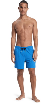 2026 Quiksilver Mens Stretch Piped Volley 16 Boardshorts EQYJV04211 - Nebulas Blue