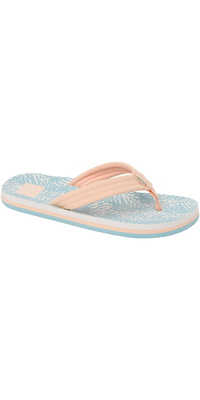 2026 Chinelos Ahi Flip Flops CJ8776 Da Reef - Peach / Azul Animal