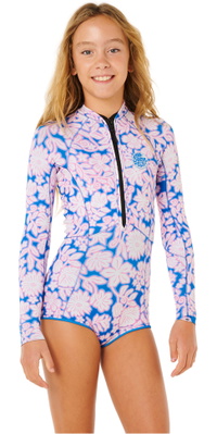 2026 Rip Curl Junior G-Bomb Front Zip 1.5mm Fato De Mergulho De Manga Comprida 11EGSP - Pink